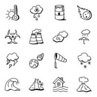 Disaster Icon Set vector