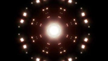 lazo de luz cálida fractal abstracto 4k video