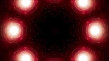 lazo de fondo de energía fractal rojo envolvente abstracto 4k video