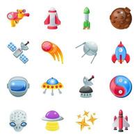 Set of Space Icons vector