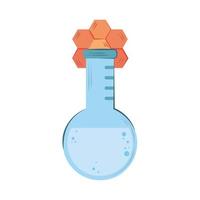 bioengineering beaker molecule vector