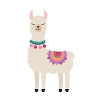 funny llama clothes vector