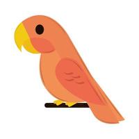 cockatoo cartoon geometric vector