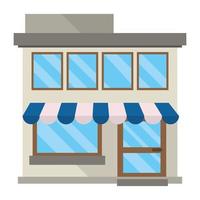 market facade commercial vector