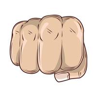 fist front view vector