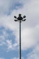 Street Lighting under clouds sky photo