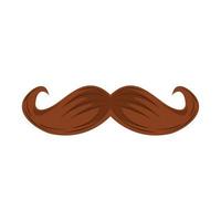 hipster moustache icon vector