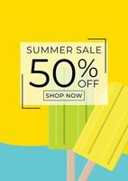 colored Abstract Summer Sale Background vector