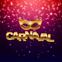 Carnival banner with bunting flags and flying balloons vector