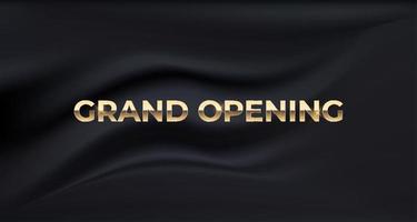 Grand Opening Card Business Poster Luxury Silk Background vector