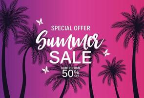 Abstract Summer Sale Background vector