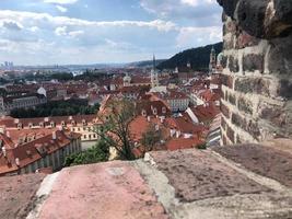 Panoramic cityscape of Prague Czech Republic photo