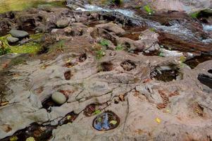 baches de río en el río azul o foto