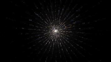 argent brillant lumière particules de poussière magique forme d'étoile video