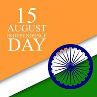 15th August India Independence Day celebration background vector