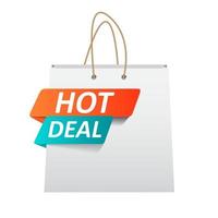 Hot deal banner poster vector