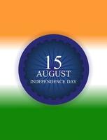 15th August India Independence Day celebration background vector