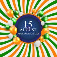 15th August India Independence Day celebration background vector