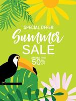 Abstract Summer Sale Background vector