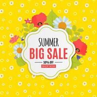 Abstract Summer Sale Background vector