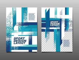 Sport Design Layout template Design set vector