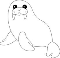 Walrus Kids Coloring Page Great for Beginner Coloring Book