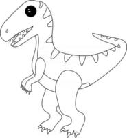 Velociraptor Kids Coloring Page Great for Beginner Coloring Book