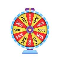 Wheel of Fortune Lucky Icon vector