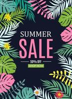 Abstract Summer Sale Background vector