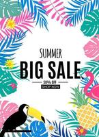 Abstract Summer Sale Background vector