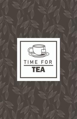 time for tea lettering poster with teacup in square frame