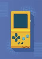 consola de videojuegos portátil estilo retro vector