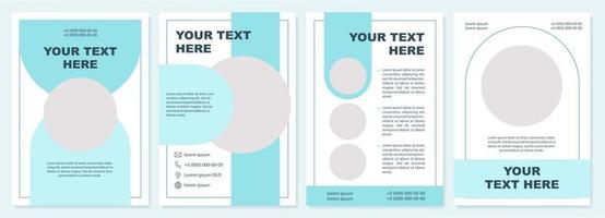 Creative educational brochure template vector
