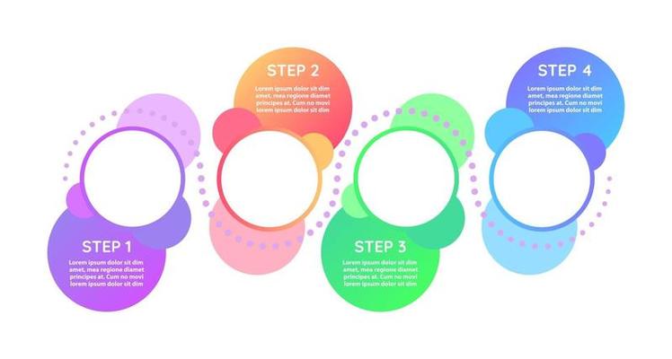Strategy for advertisement vector infographic template