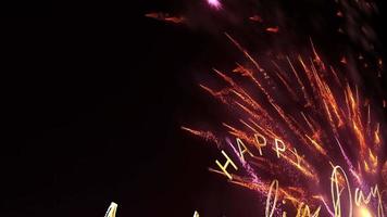 Happy Australia Day Sparkles Glitter Firework loop animation