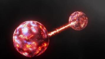 3d quantum entanglement fisica scienza animazione sfondo concetto video