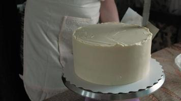 Making a chocolate cake Confectioner work video