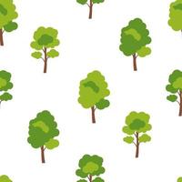 Abstract Forest Tree Seamless Pattern Background vector