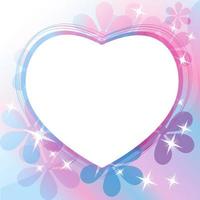 Beautiful Abstract Background with Heart Silhouette vector