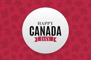 feliz día de canadá fondo tarjeta de felicitación vector