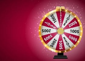 Wheel of Fortune Lucky Icon with Place for Text vector