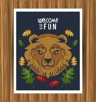 wild bear spirit creative design vector