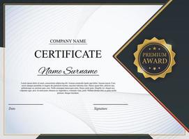 certificado plantilla fondo premio diploma diseño en blanco vector