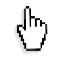 icono de cursor de mano vector