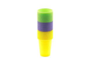 Plastic cup stack photo