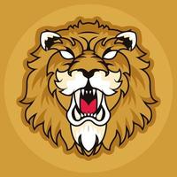 wild lion spirit creative design vector