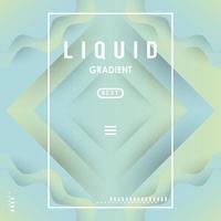 liquid and waves gradient square banner vector