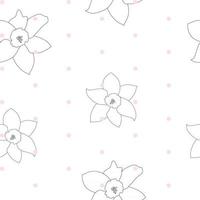 Abstract Spring Flower Seamless Pattern Background vector