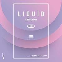 liquid and waves gradient square banner vector