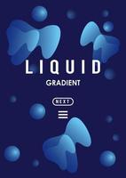 liquid and waves colorful gradient banner vector